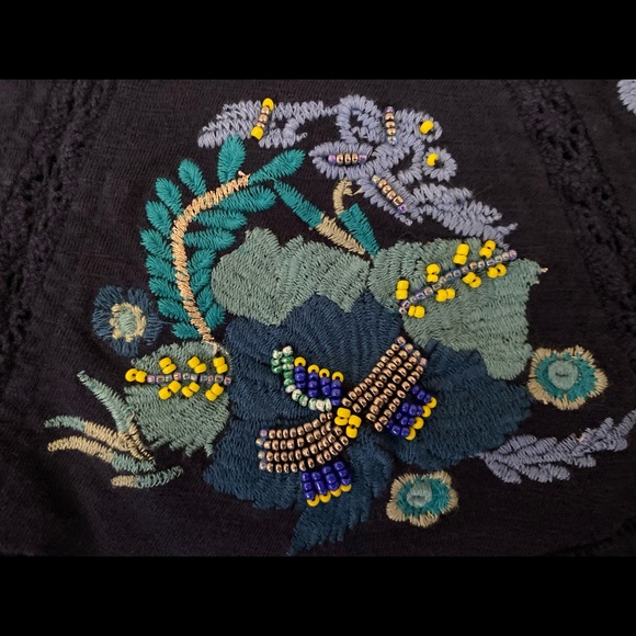 Cupio Navy  Medium top with Blue toned Embroidery - Picture 3 of 8